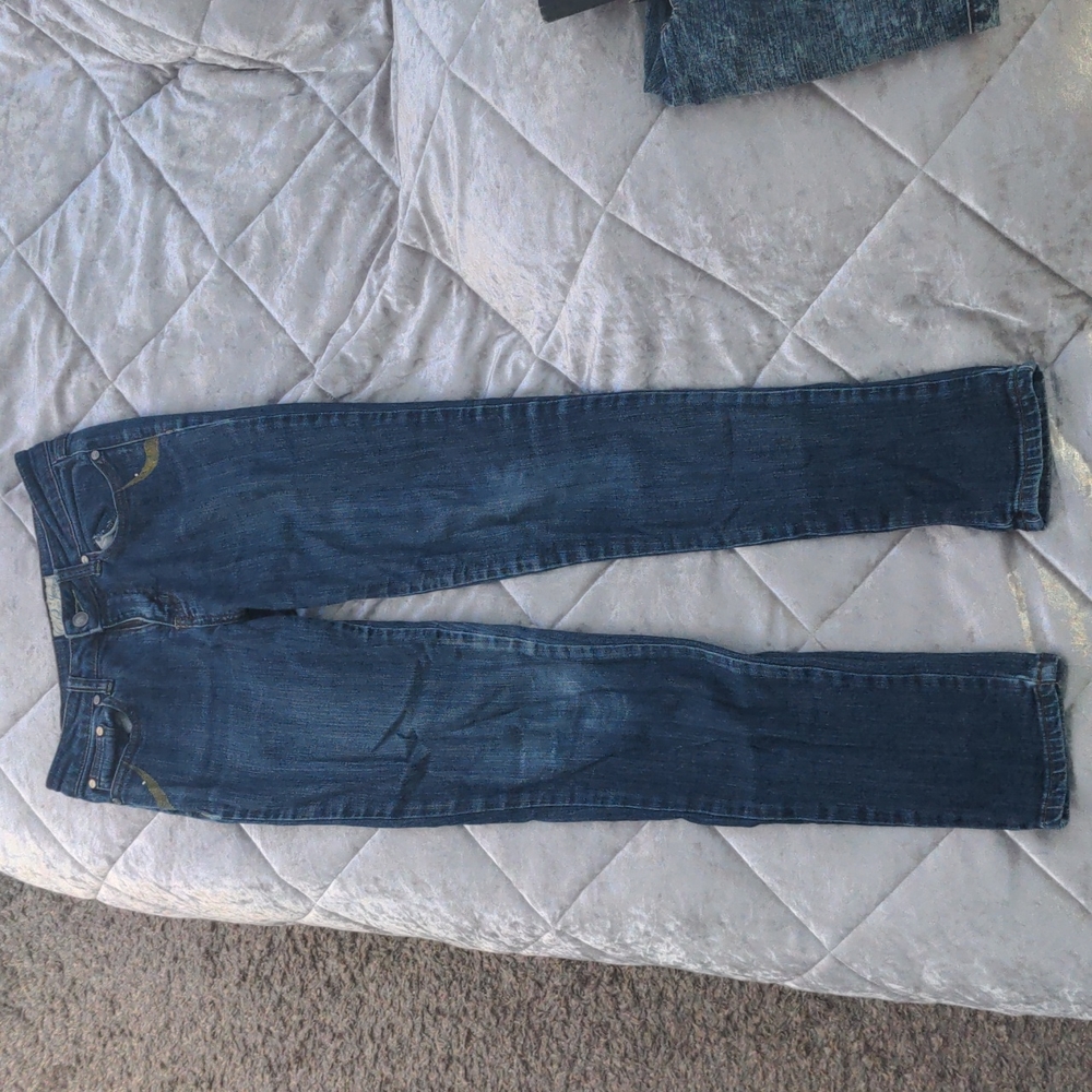 PACO JEANS WITH ATTITUDE (JUNIOR'S SIZE: 5) BLUE DENIM SKINNY JEANS